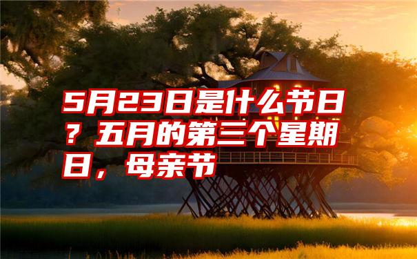 5月23日是什么节日？五月的第三个星期日，母亲节