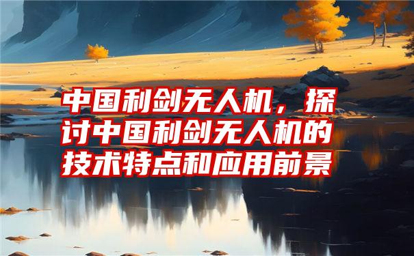 中国利剑无人机，探讨中国利剑无人机的技术特点和应用前景