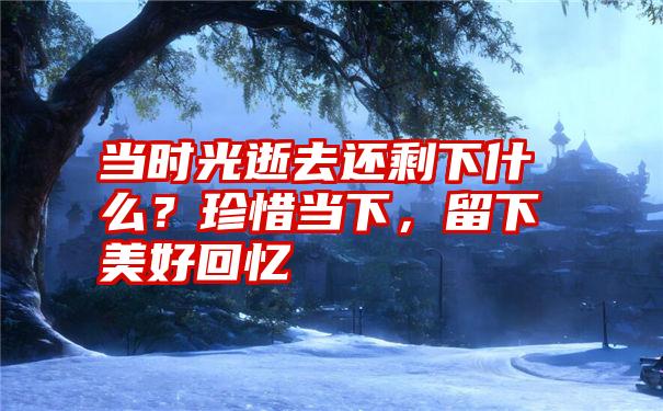 当时光逝去还剩下什么？珍惜当下，留下美好回忆