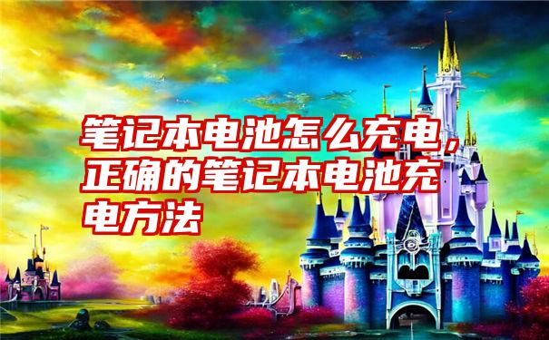 笔记本电池怎么充电，正确的笔记本电池充电方法