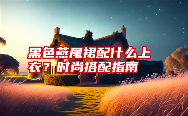 黑色燕尾裙配什么上衣？时尚搭配指南