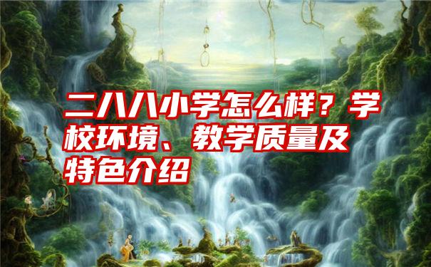 二八八小学怎么样？学校环境、教学质量及特色介绍