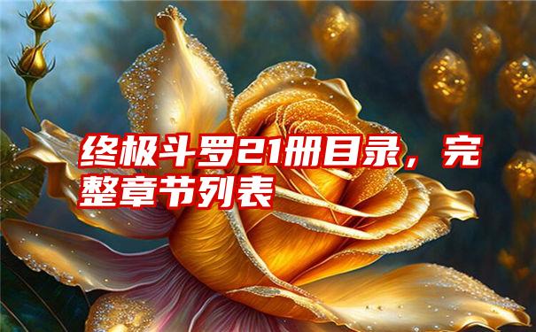 终极斗罗21册目录，完整章节列表