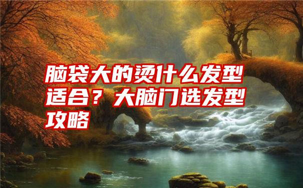 脑袋大的烫什么发型适合？大脑门选发型攻略