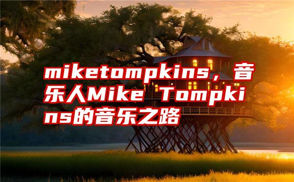 miketompkins，音乐人Mike Tompkins的音乐之路