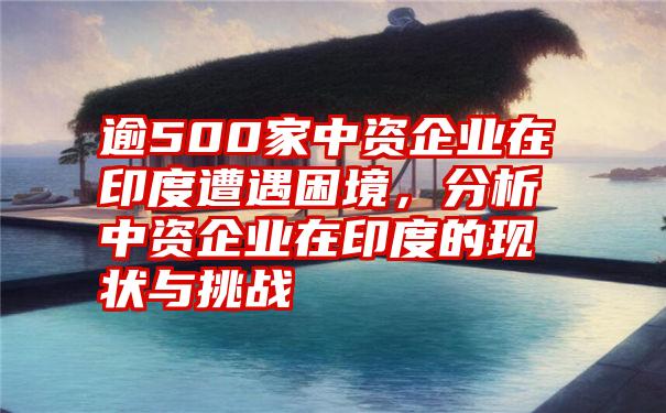 逾500家中资企业在印度遭遇困境，分析中资企业在印度的现状与挑战