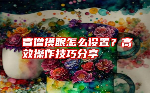 盲僧摸眼怎么设置？高效操作技巧分享