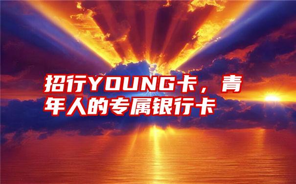 招行YOUNG卡，青年人的专属银行卡