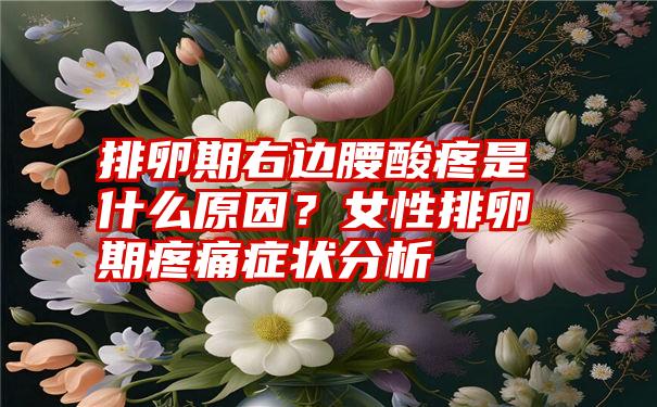 排卵期右边腰酸疼是什么原因？女性排卵期疼痛症状分析