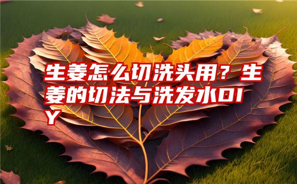 生姜怎么切洗头用？生姜的切法与洗发水DIY