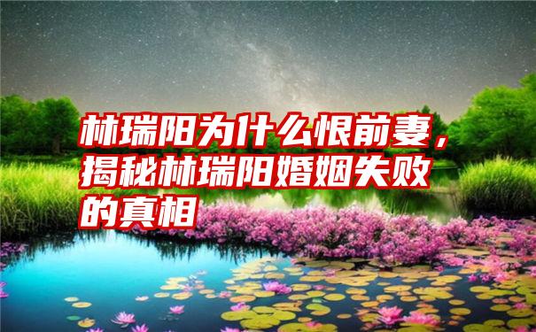 林瑞阳为什么恨前妻，揭秘林瑞阳婚姻失败的真相