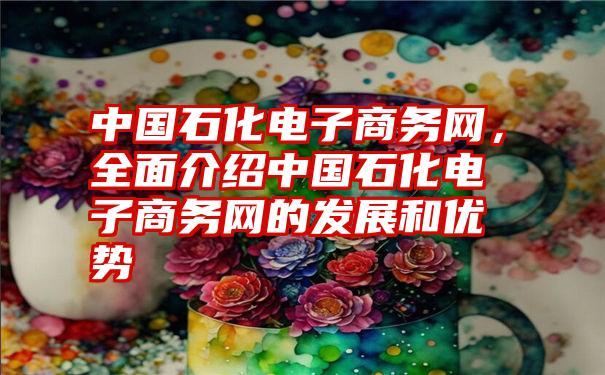 中国石化电子商务网，全面介绍中国石化电子商务网的发展和优势