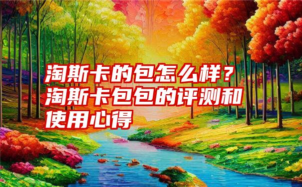 淘斯卡的包怎么样？淘斯卡包包的评测和使用心得