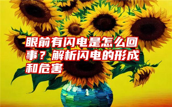 眼前有闪电是怎么回事？解析闪电的形成和危害