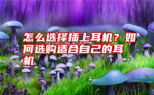 怎么选择插上耳机？如何选购适合自己的耳机