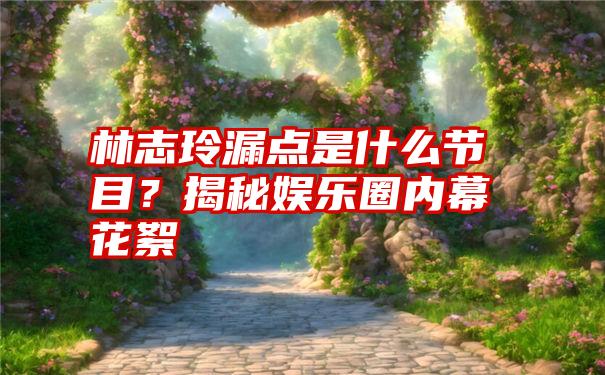 林志玲漏点是什么节目？揭秘娱乐圈内幕花絮