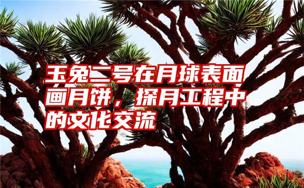 玉兔二号在月球表面画月饼，探月工程中的文化交流