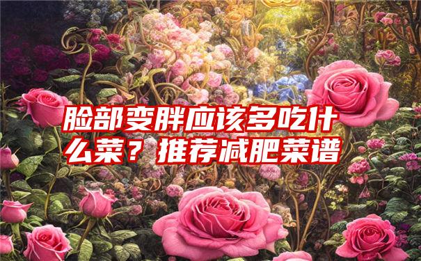 脸部变胖应该多吃什么菜？推荐减肥菜谱