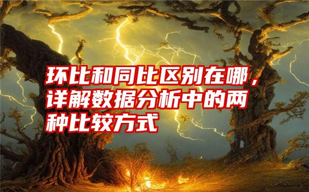 环比和同比区别在哪，详解数据分析中的两种比较方式