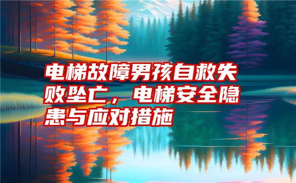 电梯故障男孩自救失败坠亡，电梯安全隐患与应对措施