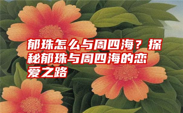 郁珠怎么与周四海？探秘郁珠与周四海的恋爱之路