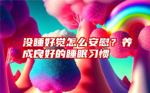 没睡好觉怎么安慰？养成良好的睡眠习惯