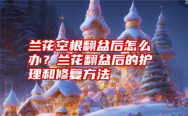 兰花空根翻盆后怎么办？兰花翻盆后的护理和修复方法