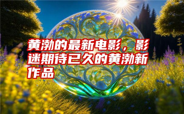 黄渤的最新电影，影迷期待已久的黄渤新作品