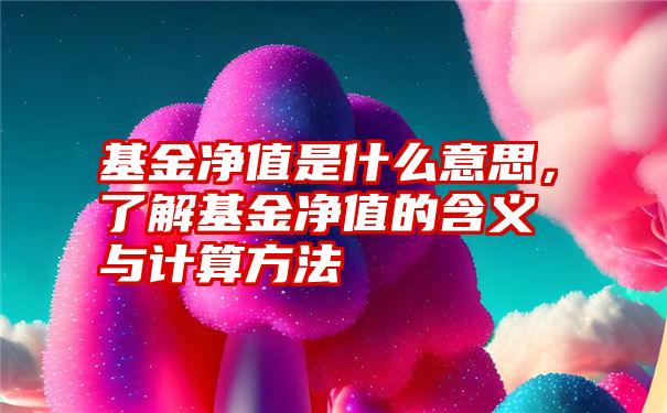 基金净值是什么意思，了解基金净值的含义与计算方法