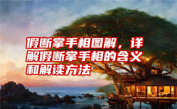 假断掌手相图解，详解假断掌手相的含义和解读方法