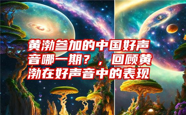 黄渤参加的中国好声音哪一期？，回顾黄渤在好声音中的表现