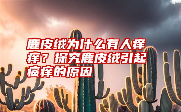 鹿皮绒为什么有人痒痒？探究鹿皮绒引起瘙痒的原因