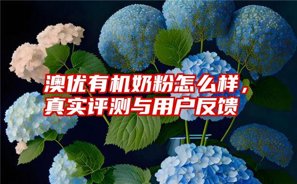 澳优有机奶粉怎么样，真实评测与用户反馈