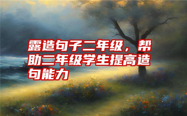 露造句子二年级，帮助二年级学生提高造句能力