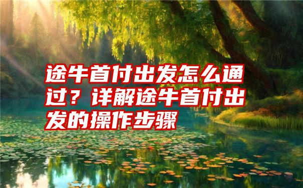 途牛首付出发怎么通过？详解途牛首付出发的操作步骤