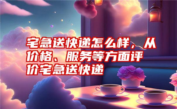 宅急送快递怎么样，从价格、服务等方面评价宅急送快递