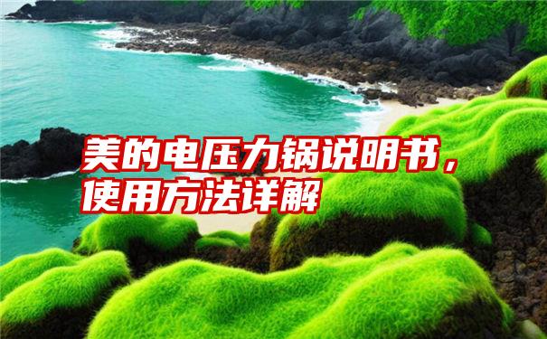 美的电压力锅说明书，使用方法详解