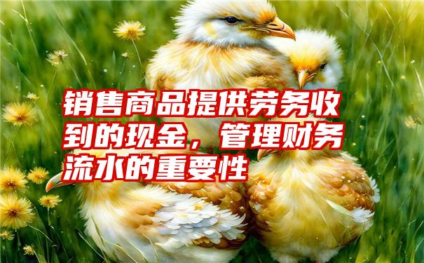 销售商品提供劳务收到的现金，管理财务流水的重要性