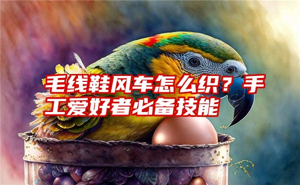 毛线鞋风车怎么织？手工爱好者必备技能