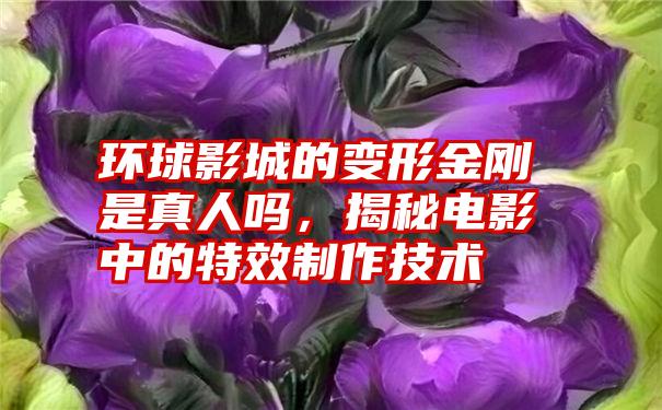 环球影城的变形金刚是真人吗，揭秘电影中的特效制作技术