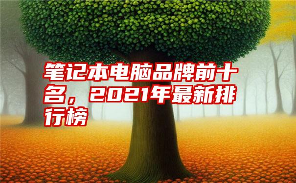 笔记本电脑品牌前十名，2021年最新排行榜