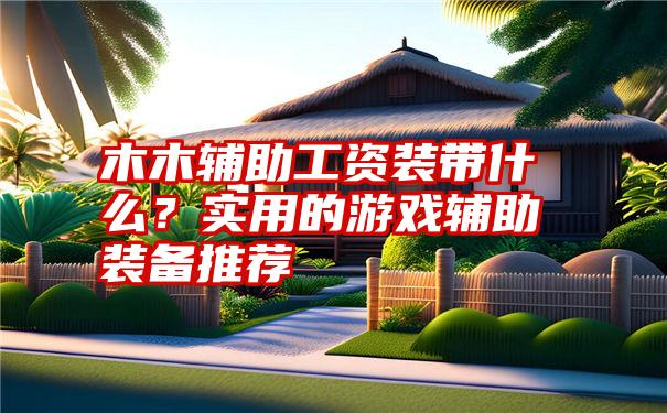 木木辅助工资装带什么？实用的游戏辅助装备推荐