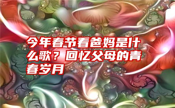 今年春节看爸妈是什么歌？回忆父母的青春岁月