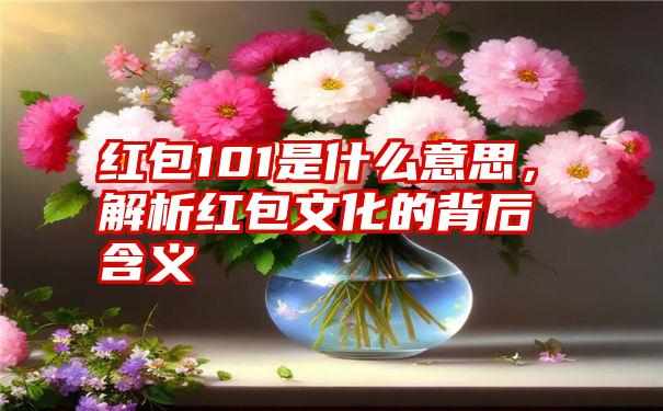 红包101是什么意思，解析红包文化的背后含义