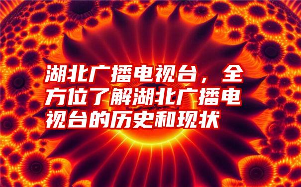 湖北广播电视台，全方位了解湖北广播电视台的历史和现状