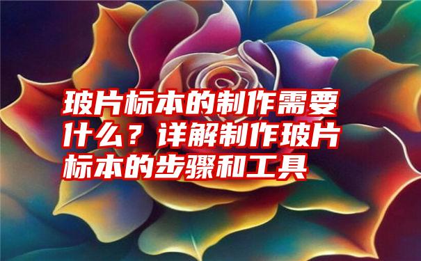 玻片标本的制作需要什么？详解制作玻片标本的步骤和工具