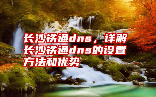 长沙铁通dns，详解长沙铁通dns的设置方法和优势