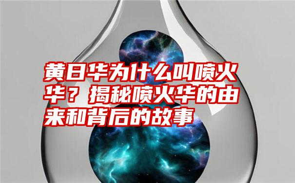 黄日华为什么叫喷火华？揭秘喷火华的由来和背后的故事