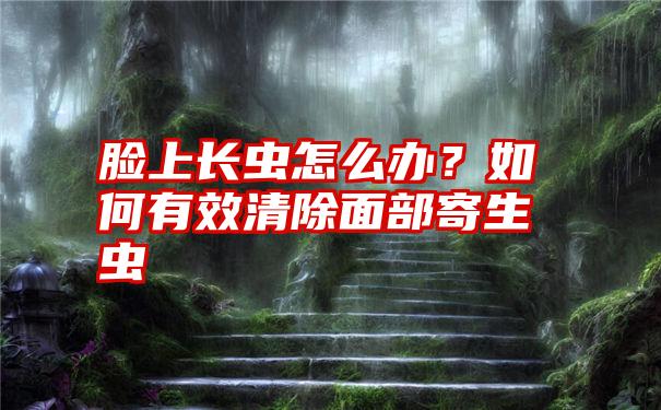 脸上长虫怎么办？如何有效清除面部寄生虫