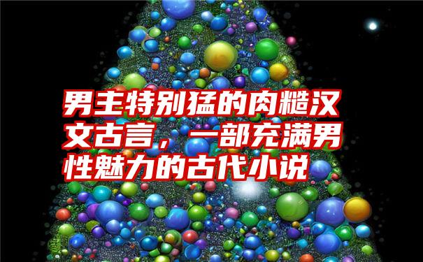 男主特别猛的肉糙汉文古言，一部充满男性魅力的古代小说